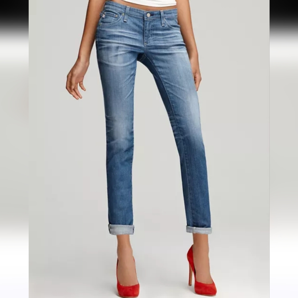 AG Adriano Goldschmied Women's The Stilt Crop Cigarette Crop Jeans.